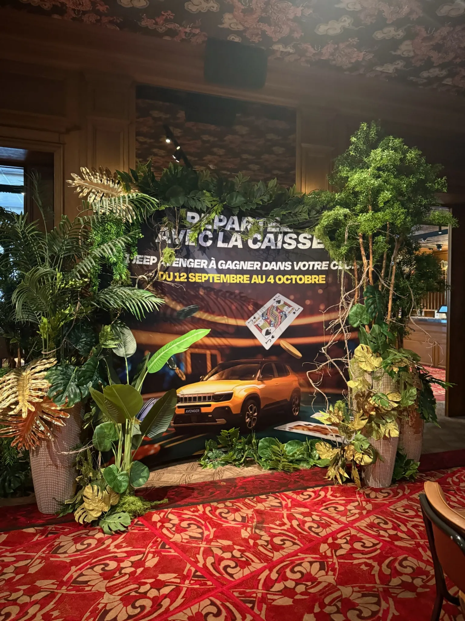 Décoration Événement sur mesure — Jeu Concours - Club Barrière Paris Champs Elysées