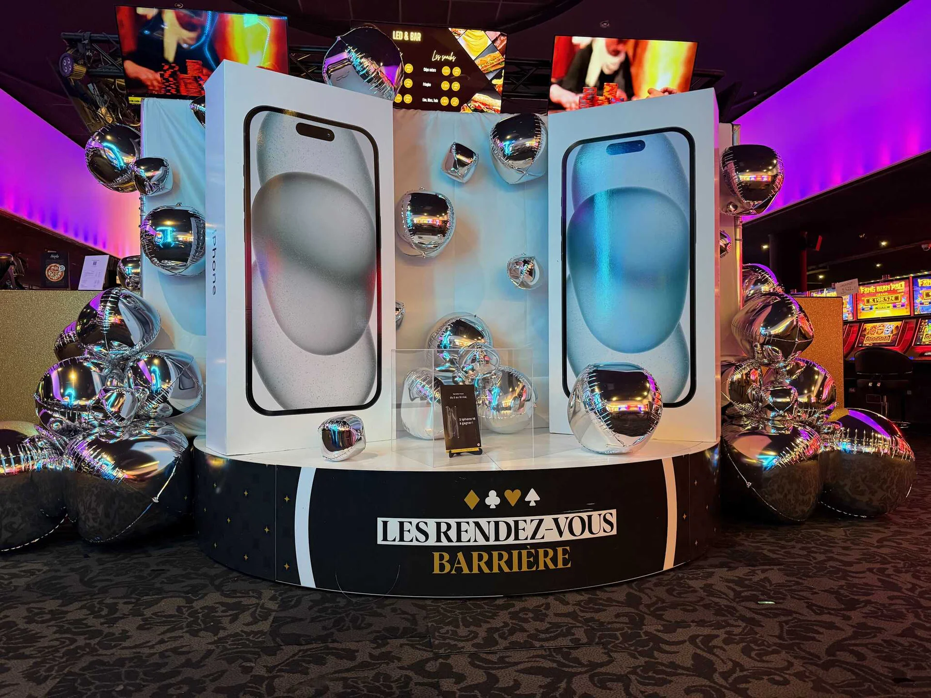 Décor Jeu Concours Casino Barrière de Bordeaux - scénographie événementielle Nectar