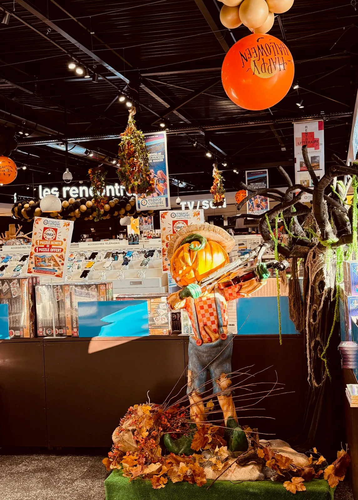 Décor Forêt enchantée et épouvantails musiciens Halloween - Nectar
